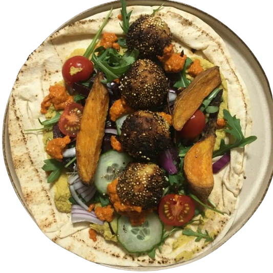 Falafel Box with Samosa & Halloumi