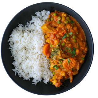 Lahori Veg Curry & Rice