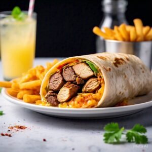 SUPER COMBO CHICKEN & BEEF ROTI WRAP